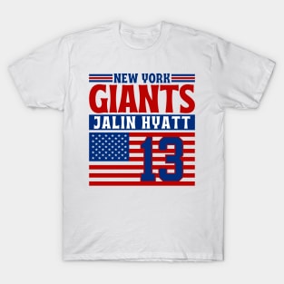 New York Giants Hyatt 13 American Flag Football T-Shirt